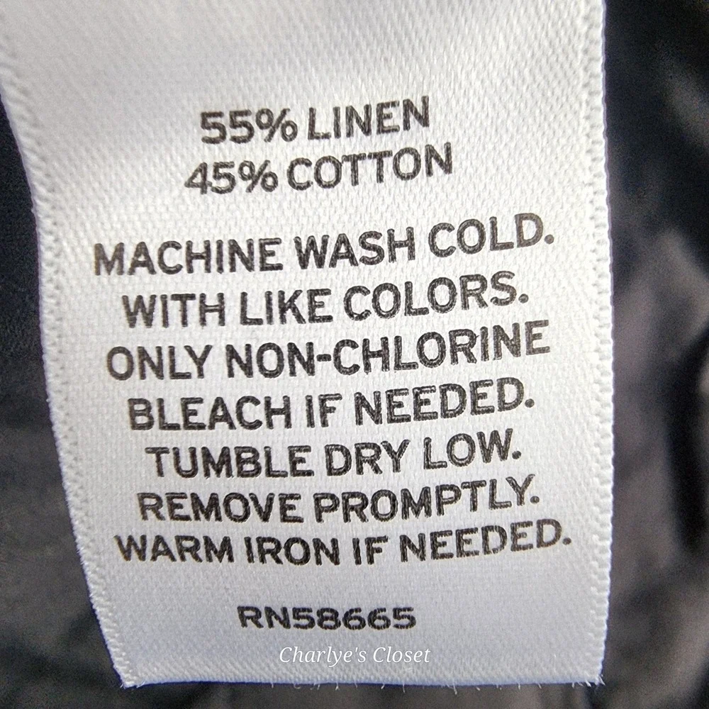 Mens Slim Fit Linen Blend 8
